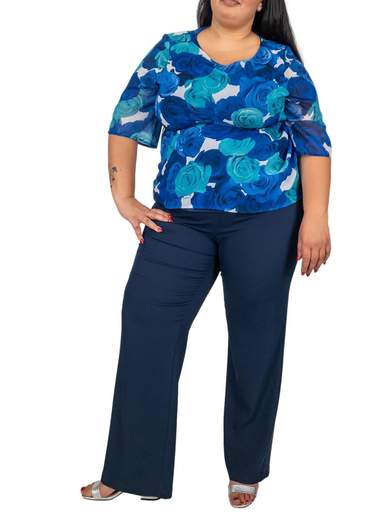 Sologioie Curvy Completo Pantalone E Casacca Elegante Abito Cerimonia Curvy