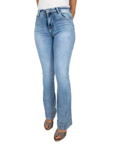 WATER JEANS Jeans A Zampa Donna Bootcut Svasati Elasticizzati Chiari