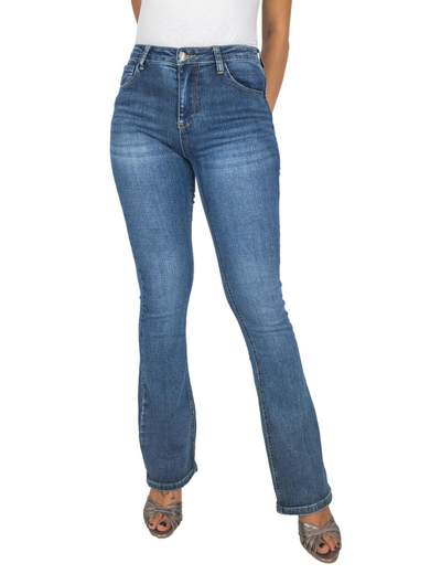 MISS BONBON Jeans A Zampa Donna Push Up Bootcut Scampanati Elasticizzati