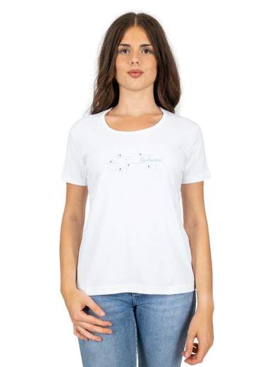 PERLARARA T-shirt Maniche Corte Donna Economica Leggera Online E77-SS23