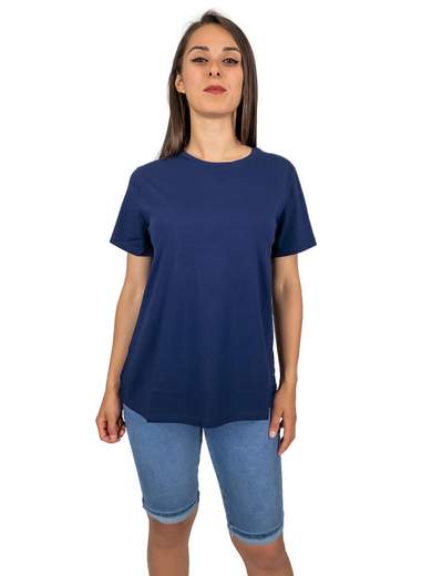 LUISA LOIRE Maglietta Maniche Corte Donna In Cotone Basic Economica