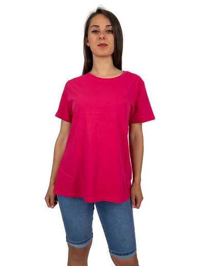 LUISA LOIRE Maglietta Maniche Corte Donna In Cotone Basic Economica