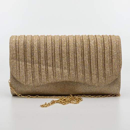 JESSICA TIMELESS CLASSIC Pochette Cerimonia Elegante Glitter con Catenella Staccabile