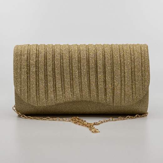 JESSICA TIMELESS CLASSIC Pochette Cerimonia Elegante Glitter con Catenella Staccabile
