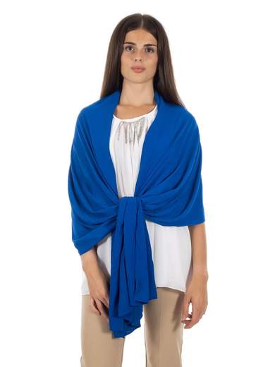 RINASCIMENTO Elegant Women’s Georgette Shawl in China Blue Made in Italy ACV0013382003