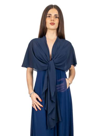 STRABELLO CERIMONIA Stola Cerimonia A Scialle Elegante In Georgette