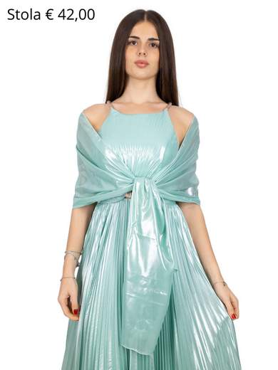 MAESTRI Stola Elegante Cerimonia Satinata Effetto Bagnato Matrimonio