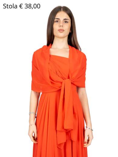 ALLURE Stola Elegante Per Cerimonia O Matrimonio In Chiffon Lunga