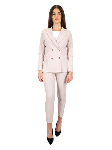 RINASCIMENTO Tailleur Giacca E Pantaloni Completo Donna Elegante In Crepe