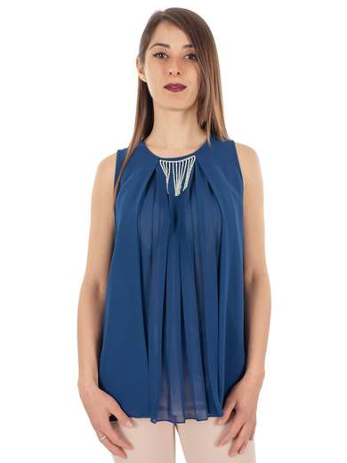 RINASCIMENTO Top Donna Elegante Da Sera Per Cerimonia Sottogiacca Strass