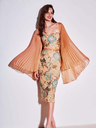 ALLURE Tubino Cerimonia Mamma Sposa Corto Paillettes Elegante