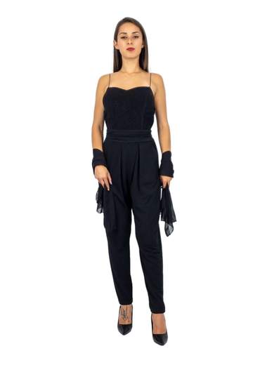 Strabello Evening Tuta Elegante Jumpsuit Da Cerimonia Online Cavallo Basso Lurex