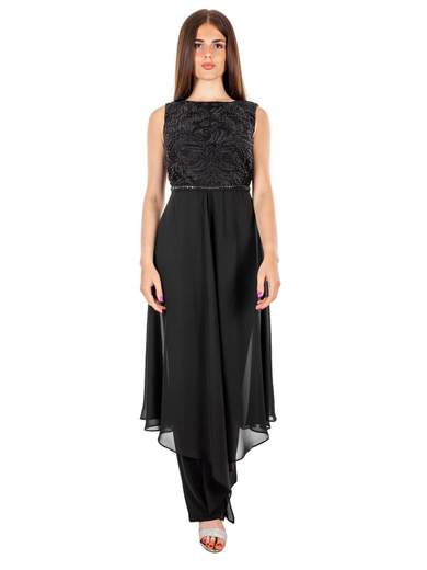 SOLOGIOIE Tuta Elegante Per Cerimonia Jumpsuit Intera Completa Con Stola