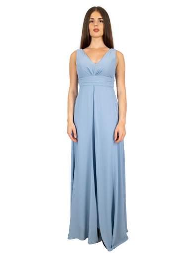 STRABELLO CERIMONIA Tuta elegante da cerimonia donna con scollo a V e gonna effetto chiffon A29599-4224-GINEVRA