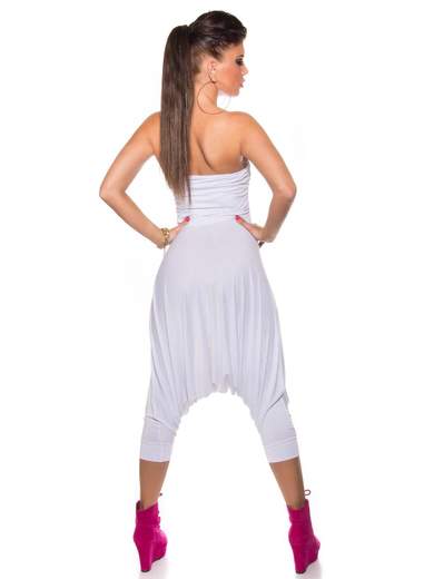 KOUCLA Tuta Corta Intera Donna Cavallo Basso Casual Jumpsuit In Viscosa