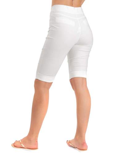 Bermuda Donna Eleganti con Elastico in Vita