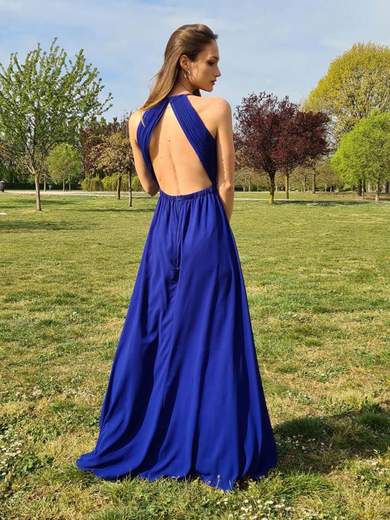 STRABELLO CERIMONIA Abito Lungo da Cerimonia con Schiena Scoperta e Scollo Profondo 3850-SLIM3850-SLIM