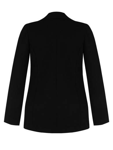 KITANA Blazer Donna Curvy Giacca Lunga Elegante Sfoderata In Crepe