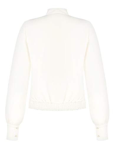 RINASCIMENTO Blusa Elegante Per Cerimonia Donna Manica Lunga Collo Jabot