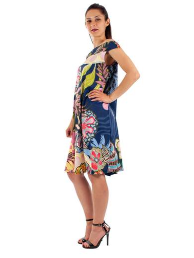 VESTITO SCOLLO A BARCHETTA ESTIVO