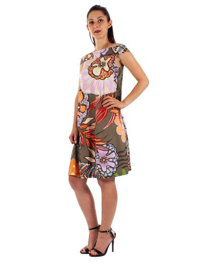 VESTITO SCOLLO A BARCHETTA ESTIVO