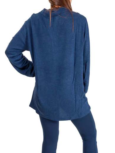 Polo donna maglia invernale maniche lunghe taglie forti