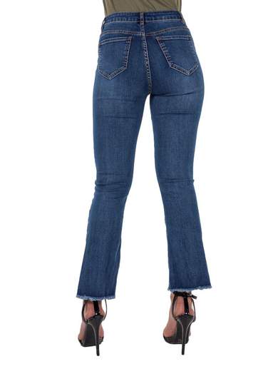 FARFALLINA Jeans Cropped Flare Donna Elasticizzati Farfallina F6733
