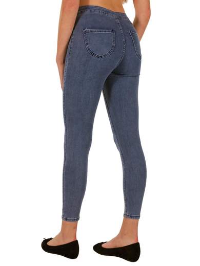 FARFALLINA Jeans Crop Donna Vita Alta Skinny Push Up Stretti Elasticizzati