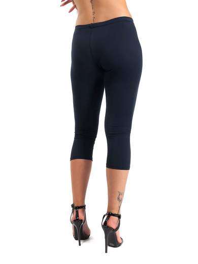 MADE IN ITALY Leggings Capri Estivi Donna in Cotone Elasticizzato P3041T24