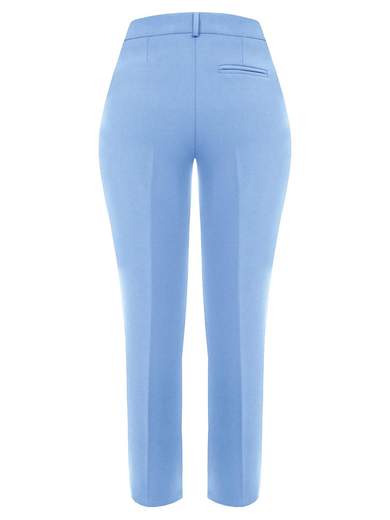 KITANA Pantalone Taglie Forti Elegante Donna A Sigaretta Curvy In Crepe