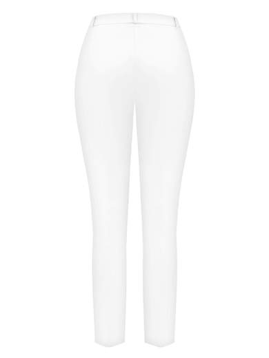 RINASCIMENTO Pantaloni Donna Crop Eleganti A Sigaretta Leggeri Cotone