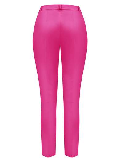 RINASCIMENTO Pantaloni Donna Crop Eleganti A Sigaretta Leggeri Cotone