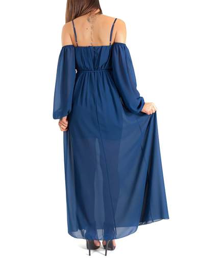 RINASCIMENTO Vestito Lungo Per Cerimonia Donna Stile Impero Elegante Damigelle