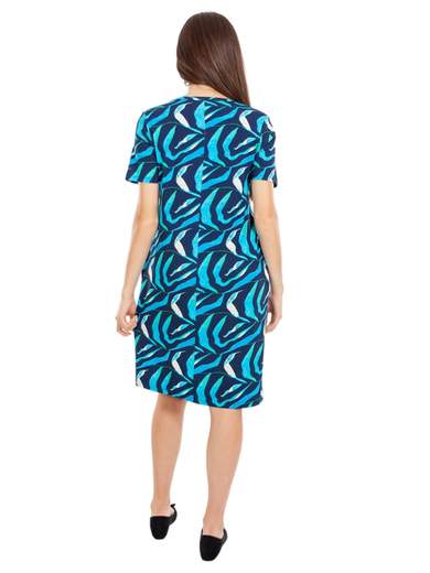 PERLARARA Abito Donna Curvy Estivo Taglie Forti Da Giorno Al Ginocchio