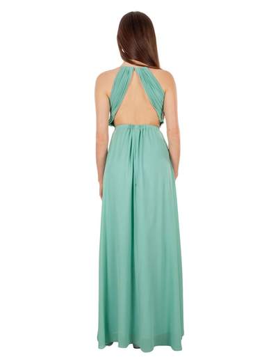 STRABELLO CERIMONIA Abito Lungo da Cerimonia con Schiena Scoperta e Scollo Profondo 3850-SLIM3850-SLIM