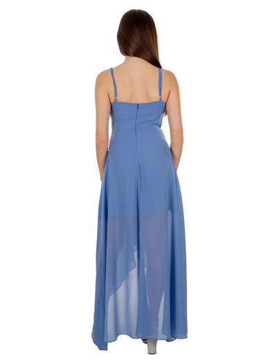 STRABELLO CERIMONIA Abito cerimonia stile impero corto davanti lungo dietro donna elegante A29559-4139