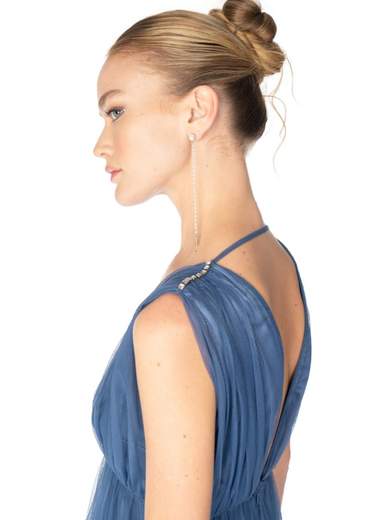 SISTE'S Abito Da Cerimonia Stile Impero Lungo Donna Elegante In Tulle