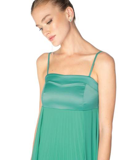 SISTE'S Abito Da Cerimonia Lungo Stile Impero Elegante Plissettato