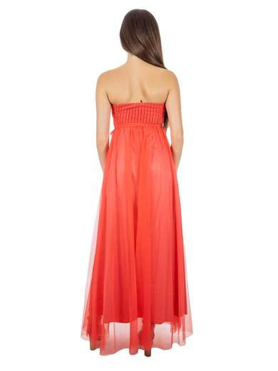 SISTE'S Abito Cerimonia Tulle Lungo Stile Impero Donna Scollo A Cuore