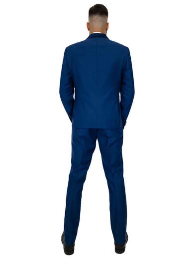 Abito cerimonia uomo Drop 8 con gilet slim fit giovanile
