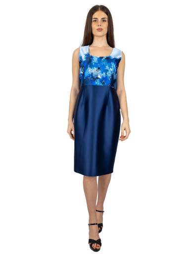 Bianca Brandi Curvy Abito Da Cerimonia Corto Mamma Sposa O Sposo Tubino Curvy