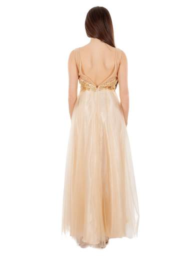 SOLOGIOIE Abito Lungo Elegante Cerimonia Donna Da Principessa In Tulle