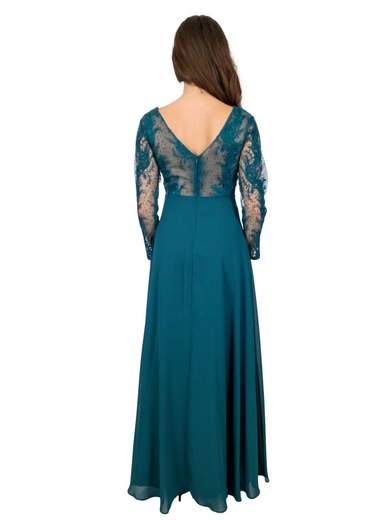 STRABELLO CERIMONIA Abito Lungo Cerimonia Mamma Sposa O Sposo A Maniche Lunghe