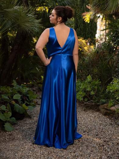 STRABELLO CERIMONIA Abito Stile Impero Taglie Forti Cerimonia Lungo Donna Curvy