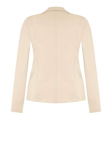 KITANA Blazer Donna Elegante Donna Corto Monopetto Tessuto Crepe