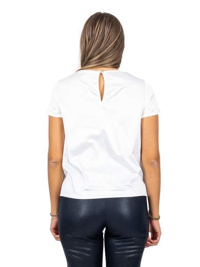 RINASCIMENTO Blusa Donna Elegante Manica Corta In Raso Sottogiacca