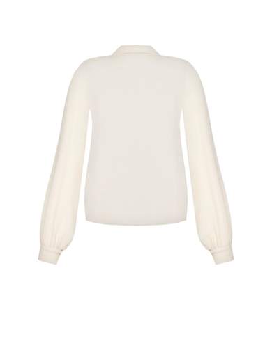 RINASCIMENTO Blusa Elegante Per Cerimonia Donna Manica Lunga Con Collo Jabot