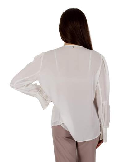 KITANA Blusa Elegante Taglie Forti Donna Manica Lunga Curvy
