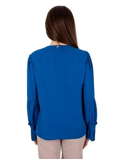 KITANA Blusa Elegante Taglie Forti Donna Manica Lunga Curvy