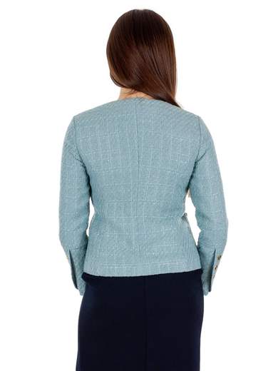 CARMEN Giacca Donna Classica Girocollo Con Bottoni E Tasche